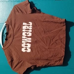Cowgirl crop top